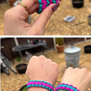 Pink With Blue Middle-21cm