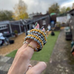 Silver&gold Paracord Bracelet- 21cm 🩶🩶